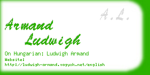 armand ludwigh business card